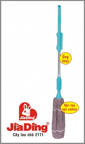 Cây Lau Nhà Tròn Màu Inox - 2111