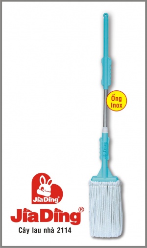 Cây Lau Nhà Vuông Trắng Inox - 2114