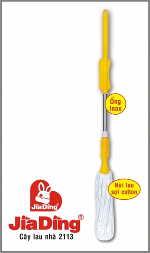 Cây Lau Nhà Tròn Trắng Inox - 2113
